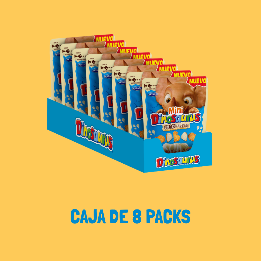 Galletas Mini Dinosaurus Choco Blanco